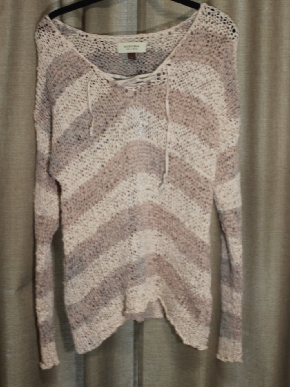 Sonoma Pink Striped Sweater